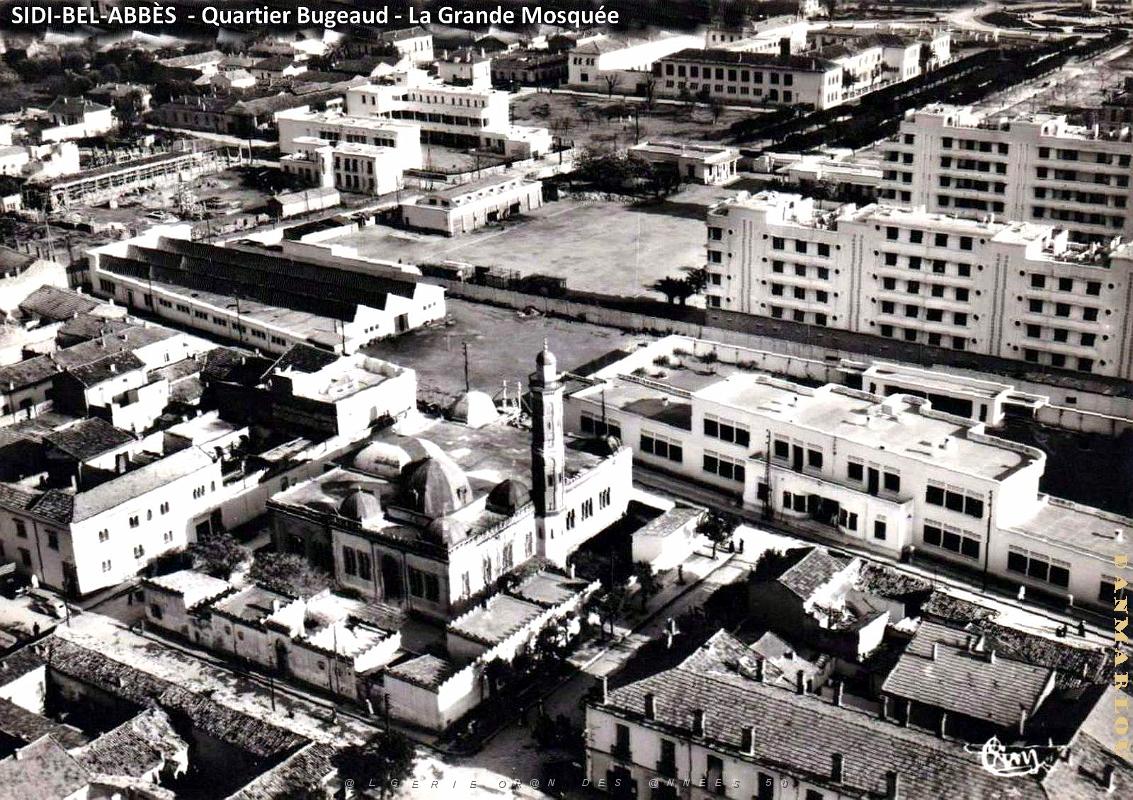 Sidi-Bel-Abbes - Vue aerienne - Quartier Bugeaud -Grande Mosquee 0704.jpg